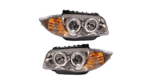 Headlights Halogen Chrome suitable for BMW 1 (E81, E87) Hatchback 1 (E88) Convertible 1 (E82) Coupe 2004-2011