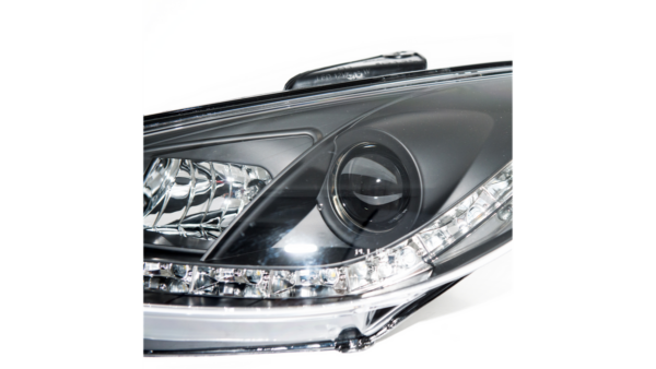 Headlights Halogen Projector Black suitable for PEUGEOT 206 Hatchback CC SW 1998-2012