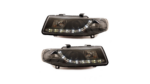 Headlights Halogen Black suitable for SEAT TOLEDO II Sedan (1M2) LEON (1M1) 1999-2005