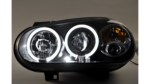Headlights Halogen Black suitable for VW GOLF IV 1997-2008