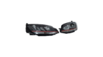 Headlights Halogen Red Black DRL suitable for VW GOLF VII Pre-Facelift 2012-2021