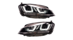 Headlights Halogen Black DRL suitable for VW GOLF VII Pre-Facelift 2012-2021
