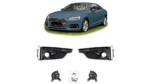 Sport Fog Light Covers Gloss Black suitable for AUDI A5 (F5) Coupe Sportback Convertible Pre-Facelift 2015-2019