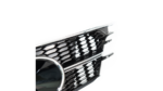Sport Fog Light Covers Gloss Black Chrome suitable for AUDI A6 C7 (4G) Sedan Avant Facelift 2014-2018 Standard Bumper