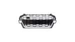 Sport Grille Silver & Gloss Black suitable for AUDI A4 B9 (8W) Sedan Avant Facelift 2019-2023