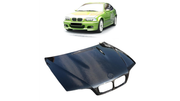 Sport Hood Bonnet Carbon Fiber suitable for BMW 3 (E46) Coupe Convertible Pre-Facelift 1998-2001