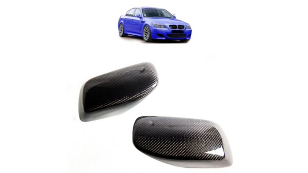 Side Mirror Cover Set Carbon Fiber suitable for BMW 5 (E60) Sedan (E61) Touring 2003-2007