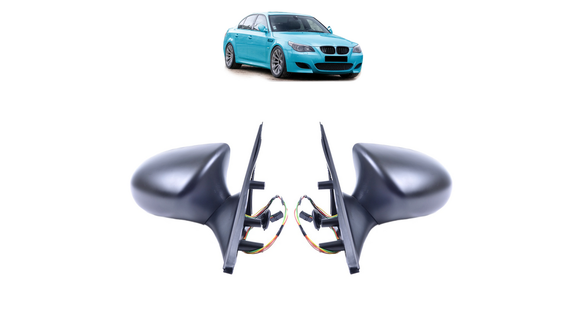 Sport Side Mirrors Set Electric Heated suitable for BMW 5 (E60) Sedan (E61) Touring 2003-2010