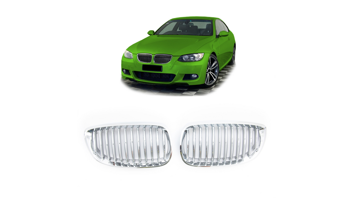 Sport Grille Single Line All Chrome suitable for BMW 3 (E92) Coupe (E93) Convertible Pre-Facelift 2005-2010