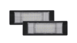 LED License Plate Lamp suitable for BMW E81 E87 F20 E63 E64 2004-2019 chrome