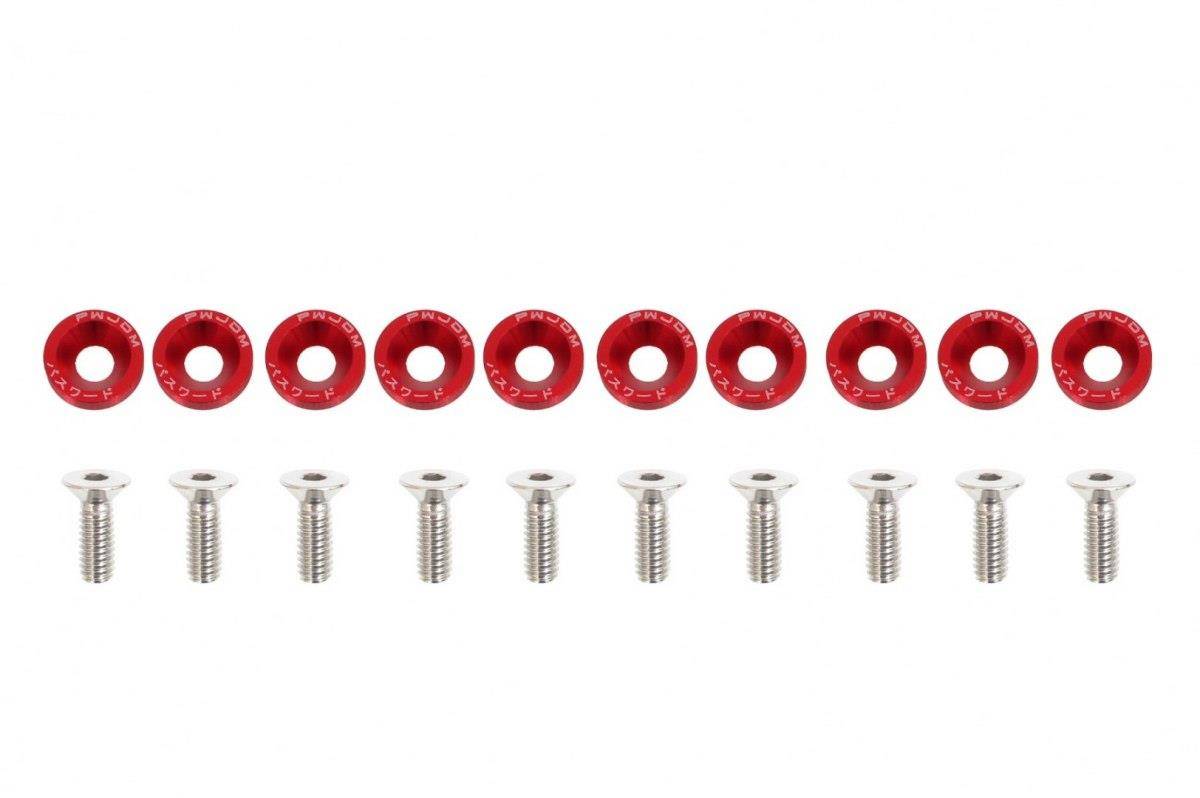 Decorative screws M6x1.0 15mm JDM Red