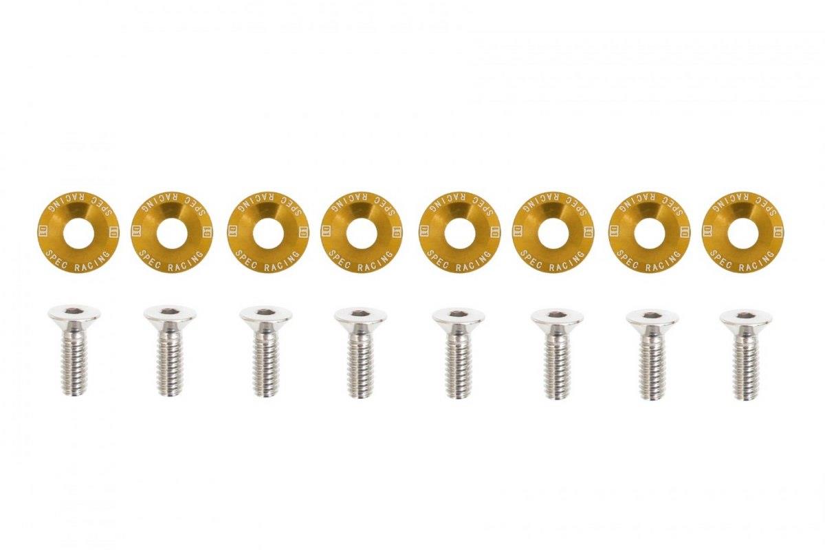 Decorative screws M6x1.0 15mm D1 Gold