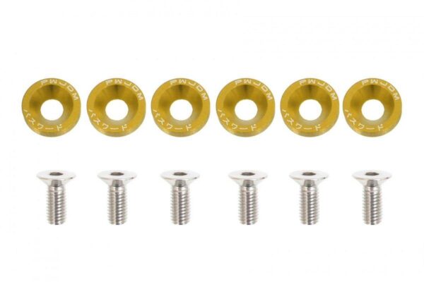 Decorative screws M8x1.25 15mm JDM Gold