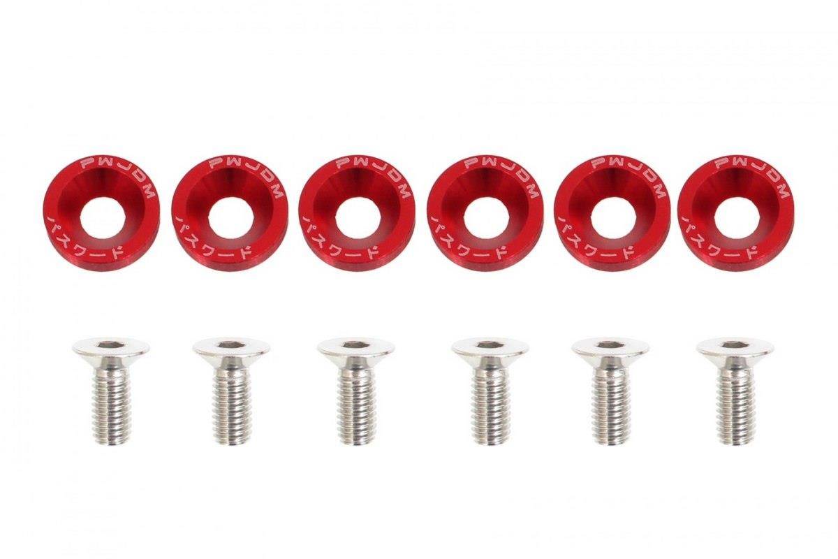 Decorative screws M8x1.25 15mm JDM Red