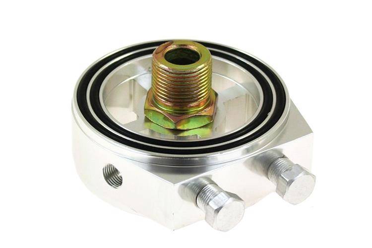 Oil filter adapter Turboworks Silver