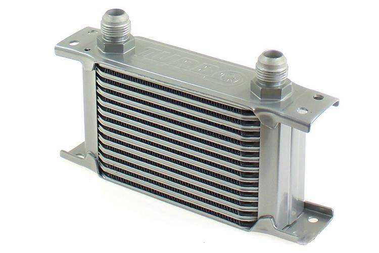 TurboWorks Oil Cooler Slim Line 13-rows 140x100x50 AN10 Silver