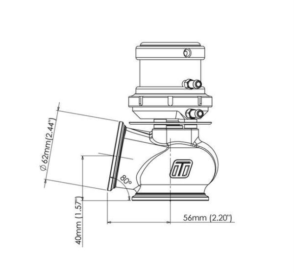 Turbosmart Wastegate Progate Lite HP 50mm 2.4 Bar