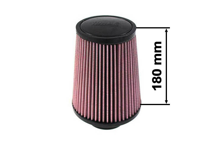Turboworks Air Filter H:180 DIA:60-77mm Purple