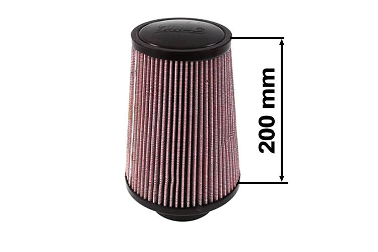 Turboworks Air Filter H:200 DIA:60-77mm Purple