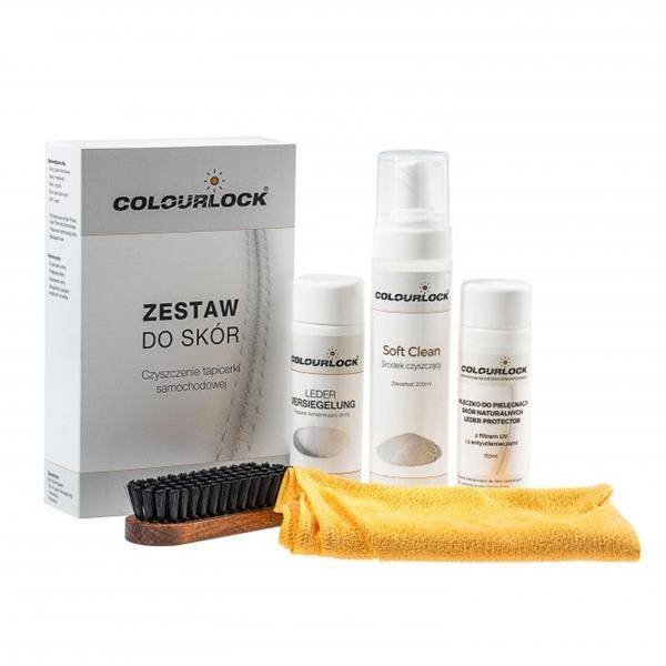 Colourlock Set Soft for cleaning car leather with care milk