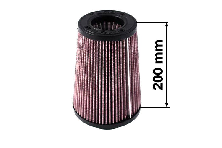 TurboWorks Air Filter H:200mm DIA:80-89mm Purple