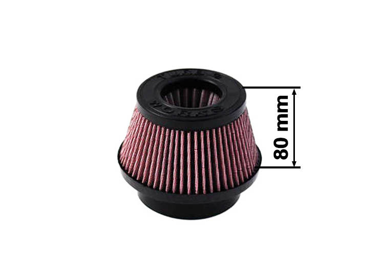 TurboWorks Air Filter H:80mm DIA:60-77mm Purple