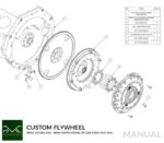 CNC Flywheel for conversion BBMW M62 - BMW M57N HGD JGA - 240mm / 9.45"