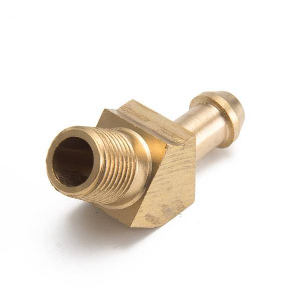 Nipple 1/8" to 6mm hose 45 degrees Brass