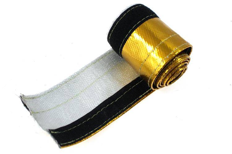 TurboWorks Heat resistance hose cover 12mm x 1m Gold