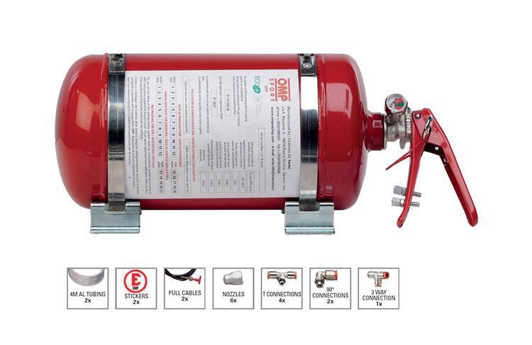 Fire extinguishing system OMP Sport 4,25L (CA/372)
