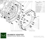Gearbox adapter plate GM Chevrolet LS V8 LS1 LS3 LS7 LSA LSX - BMW M57N / M57N2 GS6-53DZ / N54 GS6-53BZ