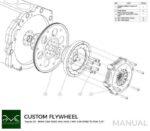 CNC Flywheel for conversion Toyota JZ - BMW M57N HGU HGK / N54 - 184mm 7.25" (P)