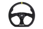 Steering wheel SLIDE 350mm offset:25mm Leather Yellow