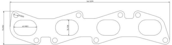 Exhaust flange Fiat Coupe, Fiat 16V