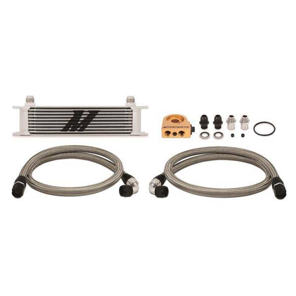 Mishimoto Oil Cooler Kit Universal Thermostatic 10 Row