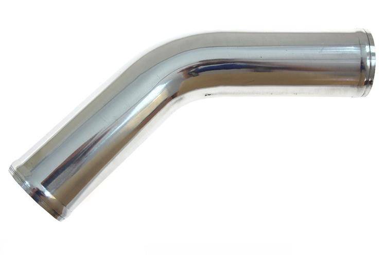 Aluminium pipe 45deg 57mm 30cm