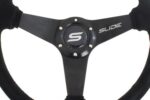Steering wheel SLIDE 350mm offset:20mm Suede Silver