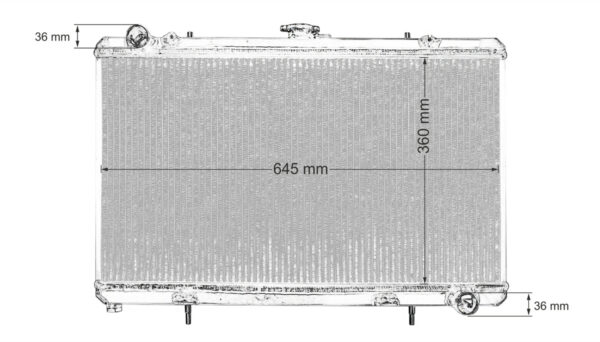 TurboWorks Racing radiator Nissan 200SX S13 50mm