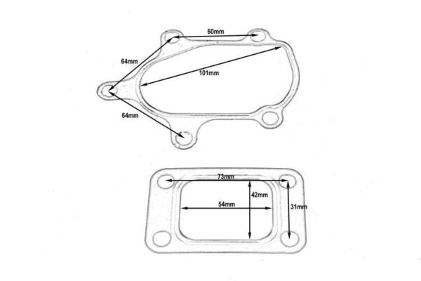 TurboWorks Turbo Gaskets T25 K14 Iveco Daily Fiat Ducato