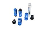 Forged wheel lug nuts D1Spec Heptagon 2in1 12x1,25 Blue